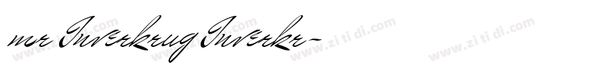 mr Inverkrug Inverkr字体转换